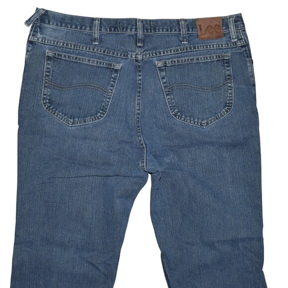 LEE Men's Classic Fit Jeans Dark Wash Denim Size 40x30 Vintage - Picture 8 of 10